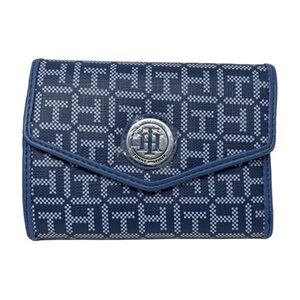 TOMMY HILFIGER • Envelope Wallet Jacquard Navy
